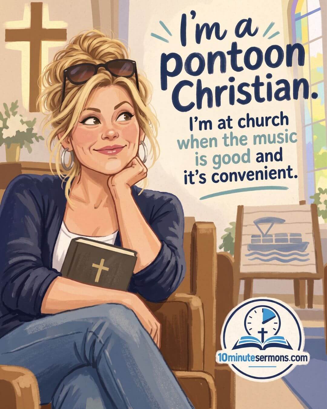 I'm a pontoon Christian in a battleship world - 10minutesermons.com